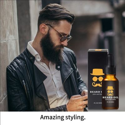 O óleo de crescimento da barba para homens promove o crescimento e fortalece sua barba