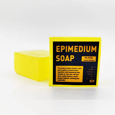 Sabão de extrato de Epimedium à base de ervas para uma experiência de banho saudável e rejuvenescente