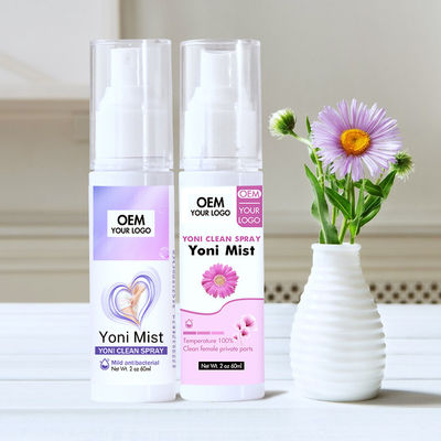 Rótulo privado 60ml Erva orgânica Yoni Mist para pH Balance Limpeza 100% Natural