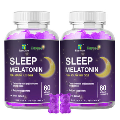 Marca privada Goma de melatonina para melhor sono e relaxamento 24 meses de validade