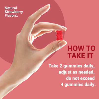 Marca privada Biotina gomas de cabelo Pele e unhas Vitaminas Suplemento de biotina Doces gomosos