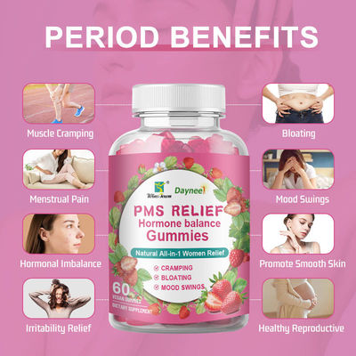 Regulagem da Menstruação Gummy OEM Womb Detox Yoni Gummies 3g*60 Sandwich Diamond Shape