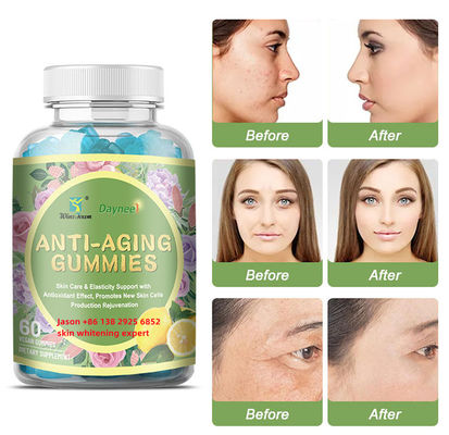 Colagénio Vegano Vitamina C E Branqueamento da Pele L-Glutationa Gomes para uma pele mais brilhante