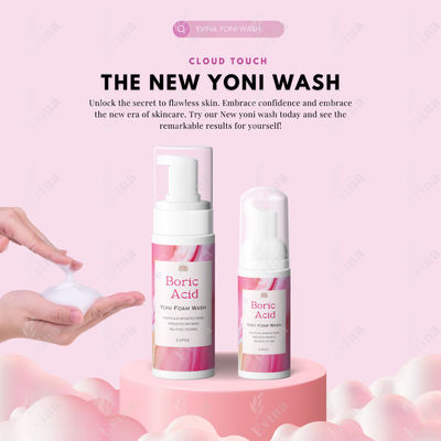 Limpeza íntima personalizada Etiqueta personalizada Ácido bórico Yoni Lava com ervas naturais