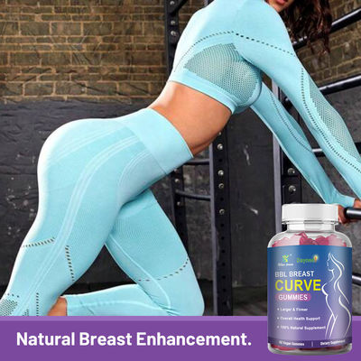 BBL Breast Curve Gummies Aumento do Butt Natural com Ashwagandha 36 meses de Vida útil