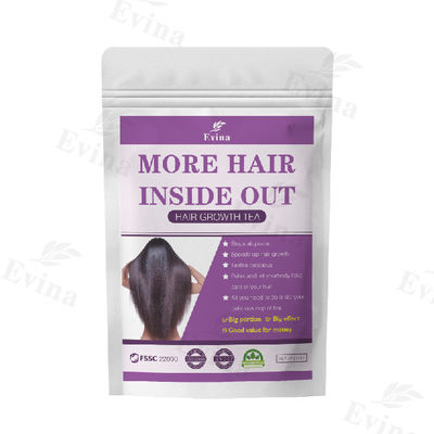 Suplemento de chá natural e orgânico para crescimento rápido do cabelo