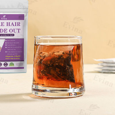 Suplemento de chá natural e orgânico para crescimento rápido do cabelo