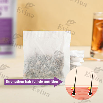 Suplemento de chá natural e orgânico para crescimento rápido do cabelo