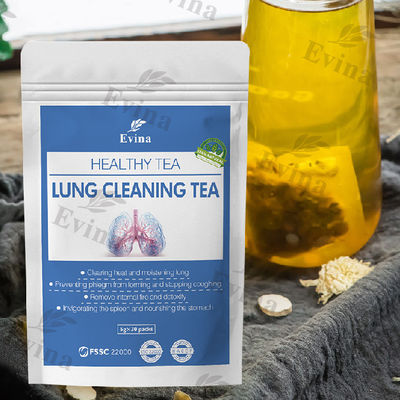 Etiqueta personalizada Fumadores Chá de Saúde Ervas Detox Chá para Melhorar a Saúde Respiratória 5g*30