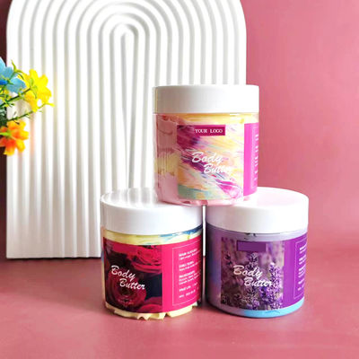 Natural Organic Private Label Batida manteiga corporal até 24 horas de umidade intensa