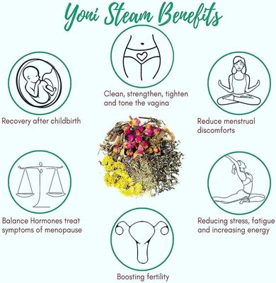 100% Yoni Erva vaginal natural para desintoxicação e limpeza de ingredientes Yoni Ervas naturais