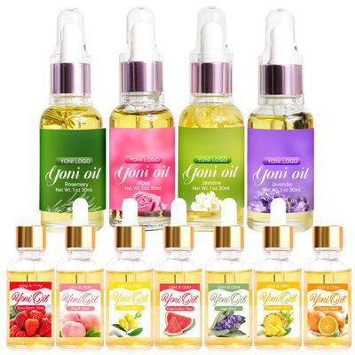 30 ml/50 ml de Óleo de Yoni orgânico de marca privada 2 anos de validade Clientes