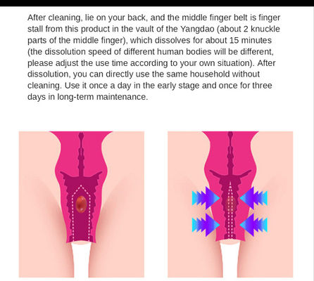 1.5g de cápsula de aperto vaginal A solução perfeita para a higiene feminina e aperto
