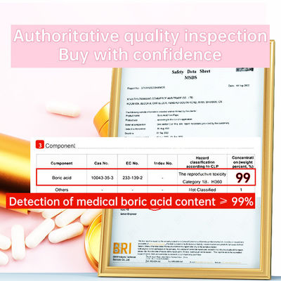 Restaurar o equilíbrio do pH vaginal com 600 mg/pcs de pílulas Yoni Pops e supositórios de ácido bórico