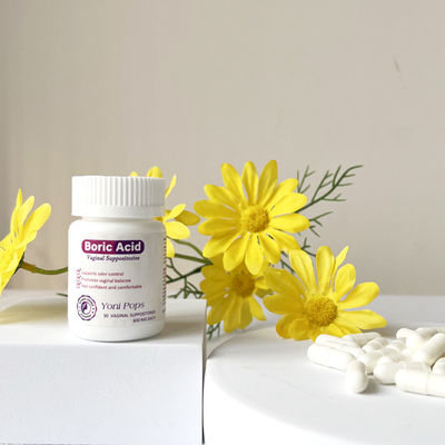 Etiqueta personalizada Yoni Pop Supositórios vaginais Reparação de secura vaginal Branco competitivo