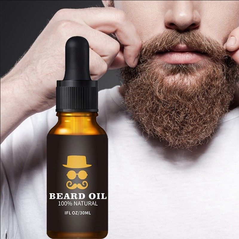 O óleo de crescimento da barba para homens promove o crescimento e fortalece sua barba