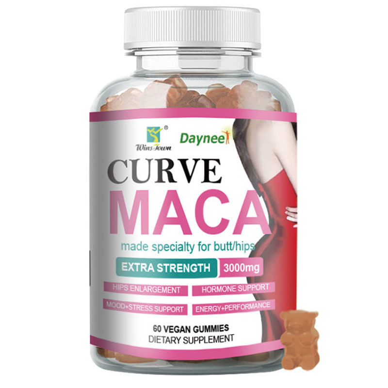 Aumente a sua imunidade com 24 meses de vida útil Maca Gummies OEM personalizado doces moles
