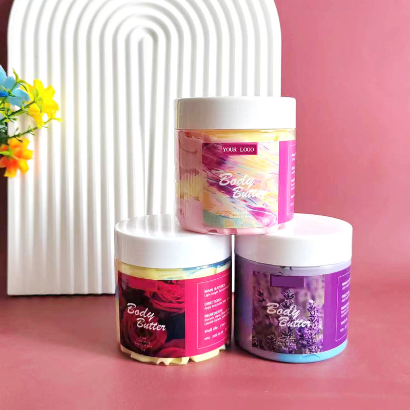 Natural Organic Private Label Batida manteiga corporal até 24 horas de umidade intensa